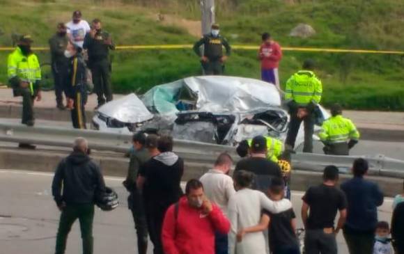 El accidente se presentó en la mañana de este 25 de diciembre en Bogotá. FOTO TOMADA DE TWITTER @emergencyjag