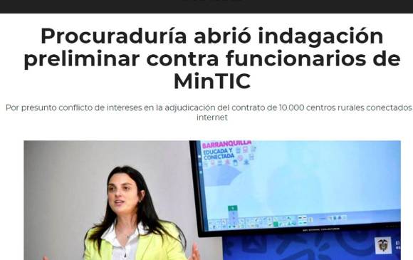 En diciembre de 2020, varios medios de comunicación registraron la denuncia sobre el doble rol que estaba cumpliendo el abogado Valencia en la polémica licitación. 