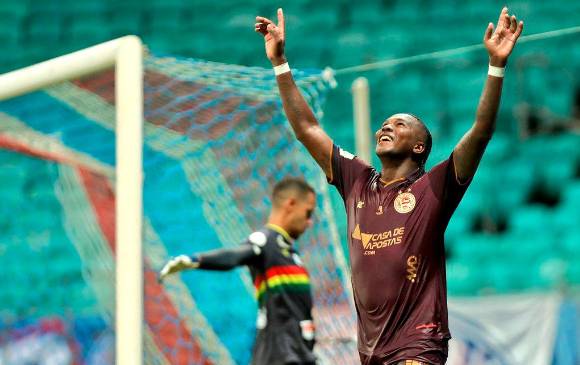 Siete goles lleva Hugo Rodallega este semestre. Foto: @ECBahia