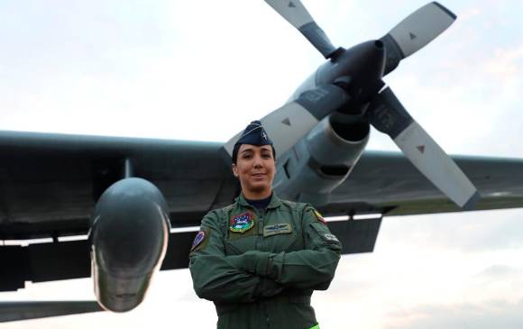Teniente Coronel Andrea Silvana Díaz Bohórquez de la Fuerza Aérea. FOTO CORTESÍA FUERZA AÉREA