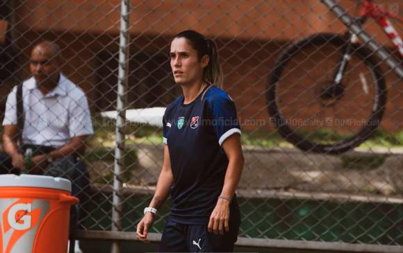 La volante antioqueña Daniel Montoya regresó al Medellín y estará con el Poderoso en la Liga Femenina 2021. FOTO CORTESÍA DIM-FI