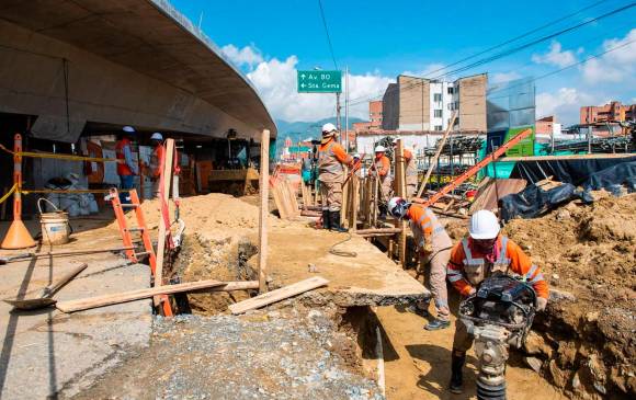 Las obras han generado más de 600 empleos. FOTO: ALCALDÍA DE MEDELLÍN