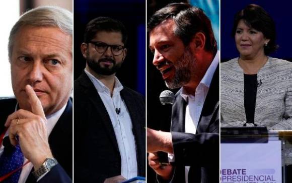 Candidatos a la Presidencia de Chile. FOTOS: EFE