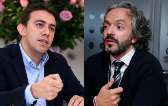 El registrador nacional, Aléxander Vega, y el director del Dane, Juan Daniel Oviedo, discutieron por cuenta de la diferencia en las cifras de habitantes de Colombia, de ambas entidades. FOTO ARCHIVO.