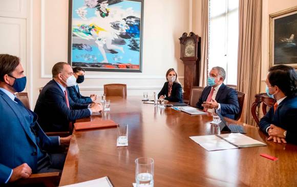 Directores de Greenwood Energy mantuvieron una reunión con el presidente de la República de Colombia, Iván Duque Márquez. FOTO Greenwood Energy