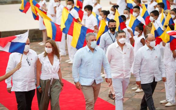 El presidente Iván Duque lideró este miércoles, desde Villa del Rosario, los 200 años de la Constitución que sentó las bases de la nación colombiana. Festejo continúa este jueves FOTO camilo suárez