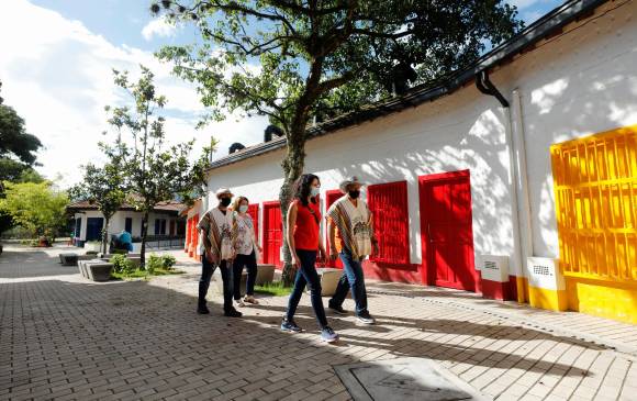 La remodelación del pueblito paisa inició en febrero de 2018. El proyecto fue entregado este jueves. FOTO CAMILO SUÁREZ