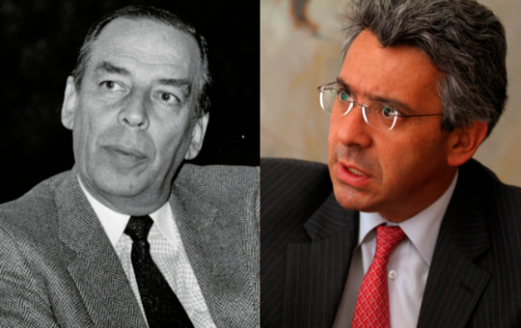 En la imagen Álvaro Gómez Hurtado (q.e.p.d.) y su sobrino Enrique Gómez Martínez. FOTO COLPRENSA