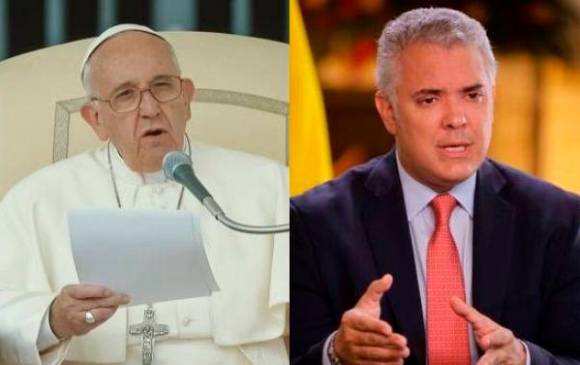 El presidente Iván Duque se reunió con el Papa Francisco en 2018, en el Vaticano. Foto: Colprensa