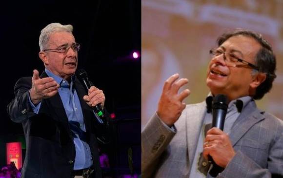 Álvaro Uribe y Gustavo Petro buscan llegar a acuerdos con sus aliados para afinar sus listas al Congreso. Foto: Colprensa.