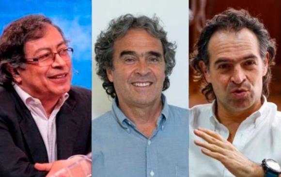 Gustavo Petro, Sergio Fajardo y Federico Gutiérrez están encabezando las encuestas de sus consultas presidenciales, que se harán el próximo 13 de marzo. Foto: Colprensa, Edwin Bustamante y Manuel Saldarriaga