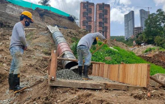 Con la construcción de un túnel de 110 metros se espera dar solución rápida y efectiva a la obstrucción de la quebrada El Indio en sector de Las Palmas. FOTO CORTESÍA