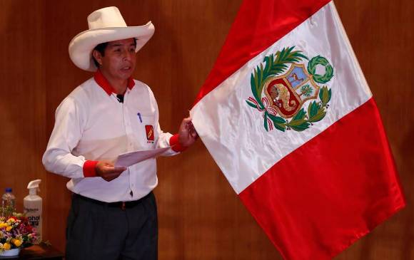 Pedro Castillo es un profesor de primaria rural. FOTO: EFE.