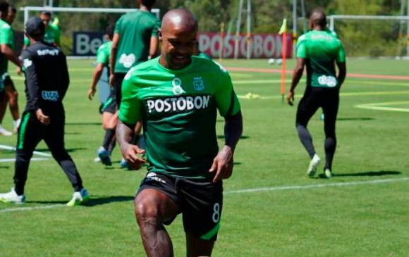 Dorlan Pabón es uno de los refuerzos que más ilusión generó en la hinchada, y tras su buen debut en la Florida Cup se espera su gran aporte para la Liga de este semestre. FOTO atlético nacional