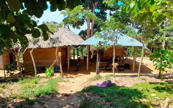 La casa del narcotraficante estaba ubicada en la vereda La Pítica del municipio de Turbo, en el Urabá antioqueño. Fotos: Cortesía Policía Nacional
