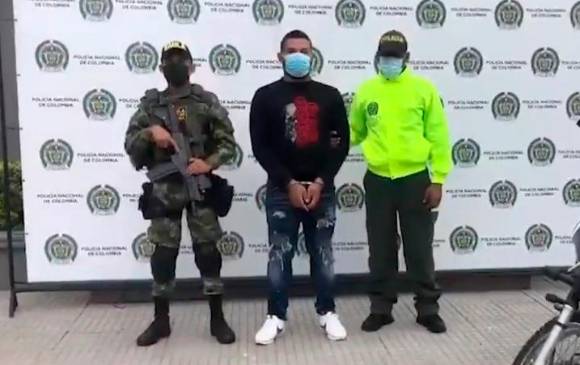 Alias Monón fue capturado el pasado 29 de octubre. Foto: Cortesía Fiscalía