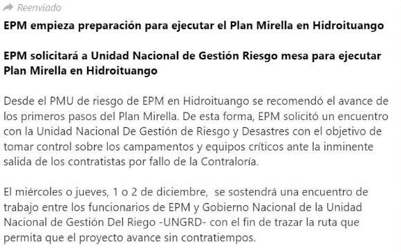 Fragmento del comunicado que llegó a algunos medios y era falso. 