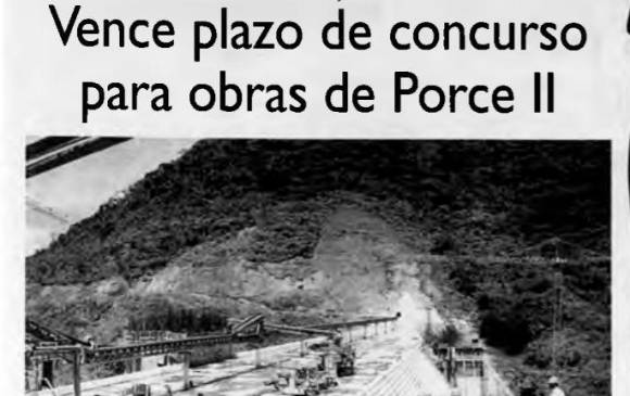 4 de junio de 1999: Diez firmas, entre nacionales y extranjeras, aceptaron la invitación para concursar por la adjudicación de la obras faltantes.