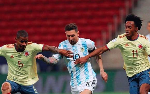 El último encuentro de Argentina y Colombia se llevó en las semifinales de Copa América de Brasil 2021. El conjunto argentino consiguió el pase a la final después de la definición desde el punto penal. FOTO INSTRAGRAM LIONEL MESSI 