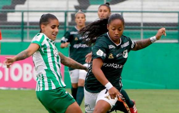 Atlético Nacional fue eliminado por Independiente Santa Fe en la semifinal de la Liga Femenina Betplay 2021. FOTO DIMAYOR 