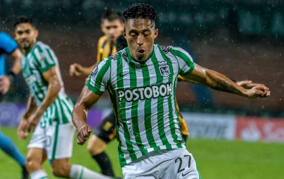 A Sebastián Gómez la hinchada le reconoce entrega y garra en los partidos que ha disputado Nacional. FOTO Juan a. sánchez