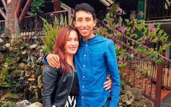 Flor Marina Gómez y Egan Bernal FOTO TOMADA DE INSTAGRAM @marinagomezv