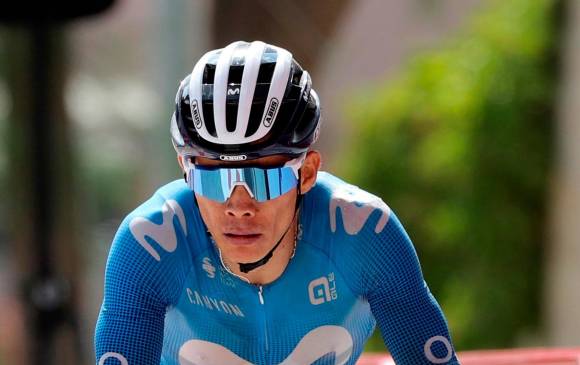 Miguel Ángel López compite en su quinta Vuelta a España. Por ahora suma tres top-10 y en la presente edición evidencia un gran nivel. Buscará hacer la diferencia en la alta montaña. FOTO EFE