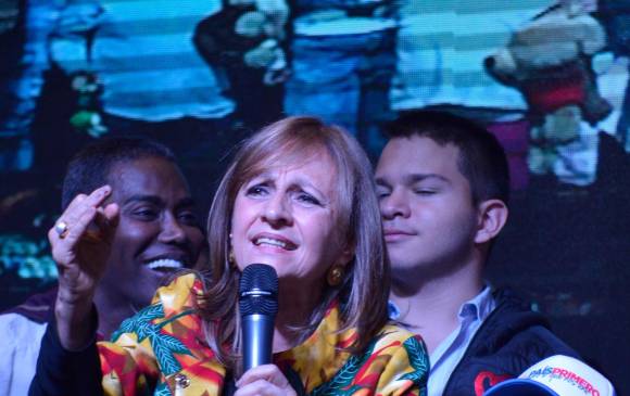 Ángela M. Robledo adquirió su curul al ser fórmula vicepresidencial de Petro. Ambos fueron segundos en las elecciones a la Presidencia de 2018. FOTO Colprensa