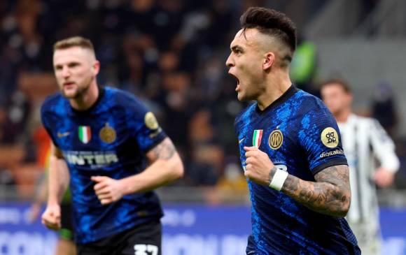 Lautaro Martínez, una de las figuras del Inter en el duelo ante Juventus. FOTO: EFE
