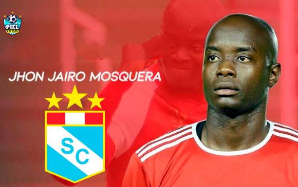 El delantaro colombiano John Jairo Mosquera fue anunciado como refuerzo del Sporting Cristal. FOTO TOMADA @CLUBSCRISTAL