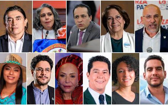 Los 11 primeros de la lista al Senado del Pacto Histórico. FOTO ARCHIVO