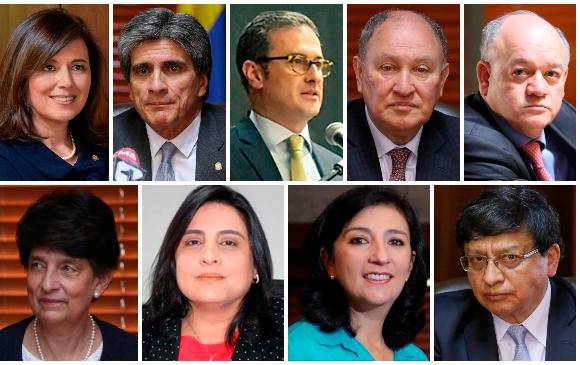 Los magistrados que votaron a favor y en contra de la despenalización.