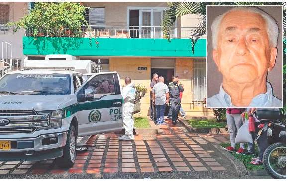 El médico Octavio Osorio Urrea (recuadro) fue asesinado en su casa, en el barrio Estadio, del occidente de Medellín. FOTOS: SANTIAGO OLIVARES TOBÓN Y CORTESÍA.