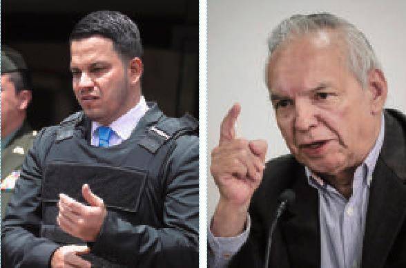 De izquierda a derecha: Sneyder Augusto Pinilla Álvarez, ex subdirector de Manejo de Desastres de la UNGRD, y Ricardo Bonilla González, exministro de Hacienda del gabinete de Gustavo Petro. FOTO<b><span class="mln_uppercase_mln"> Colprensa</span></b>