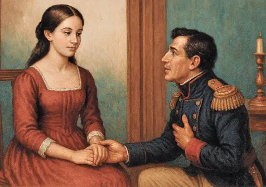 La historia de amor entre Rosalía Saldarriaga y Gregorio María Urreta habría sido fundamental para que Medellín ganara el pulso por ser la capital de Antioquia.<span class="mln_uppercase_mln"> </span><b><span class="mln_uppercase_mln">imagen recreada con ia</span></b>