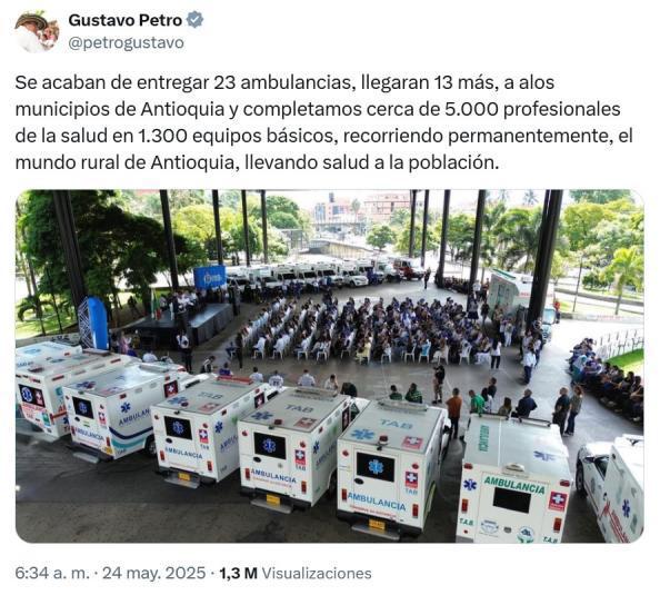 Trino del presidente Gustavo Petro. Foto: Redes Sociales @petrogustavo