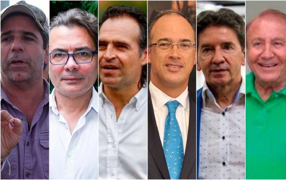 Estos seis aspirantes a la Presidencia recibieron la confirmación de la Registraduría que les ratifica que siguen dentro de la contienda electoral. FOTO Cortesía