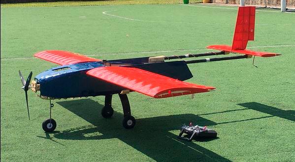 Este es el prototipo de aeronave con el que los estudiantes de la UPB esperan ganar el concurso Design Build and Fly. FOTO: Cortesía DBF Medellín Team.