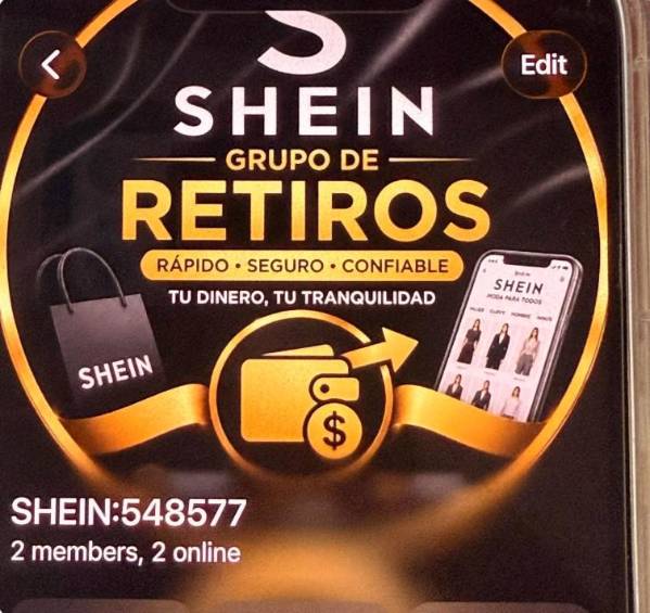 Cuidado con los supuestos “grupos de retiros” de Shein: así suplantan a la marca para estafar