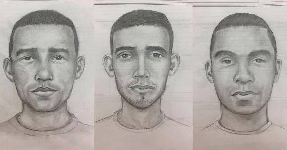 La Policía Nacional divulgó estos tres retratos hablados de los supuestos responsables del atentado en Cúcuta. Imagen: Cortesía.