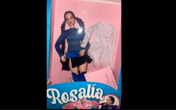 Versión barbie de Rosalía hecha por una colombiana. FOTO: CAPTURA DE PANTALLA