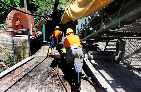 Esta es reconocida como una de las minas más tecnificadas del país y ha sido la mayor fuente de empleo formal en Amagá. FOTO: Archivo EL COLOMBIANO, Robinson Sáenz