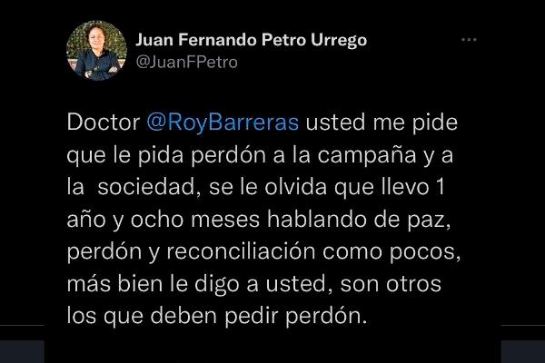 “Son otros los que deben pedir perdón”: Hermano de Petro le responde a Roy Barreras