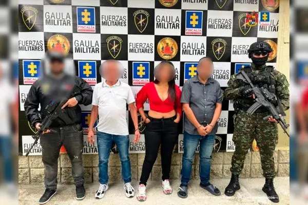 Los capturados deberán responder por secuestro extorsivo agravado. FOTO: CORTESÍA