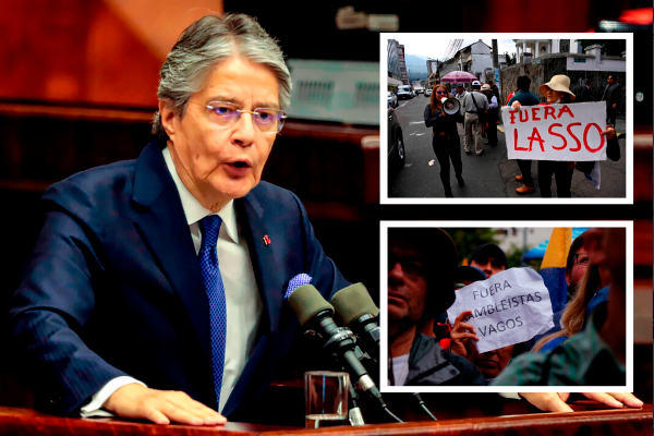 El presidente Guillermo Lasso disolvió esta semana la Asamblea y convocó a elecciones generales. La opinión se divide en Ecuador. FOTO Getty