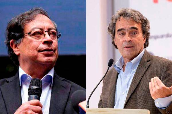 Petro y Fajardo se enfrentaron en la primera vuelta presidencial. FOTO: Colprensa y Camilo Suárez