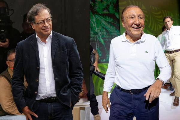 Gustavo Petro y Rodolfo Hernández se disputan en segunda vuelta la jefatura del Estado. FOTOS: Getty y Colprensa