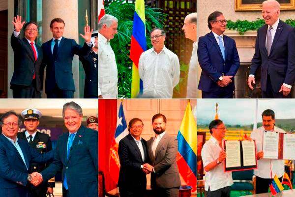 El destino principal del mandatario ha sido Venezuela, geografía que ha visitado en tres ocasiones. También fue ese mismo número de veces a Francia. FOTO: PRESIDENCIA