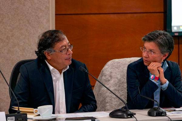 El presidente, Gustavo Petro, canceló a última hora una reunión con la alcaldesa, Claudia López, para hablar de la construcción del Metro de Bogotá. FOTO: Archivo