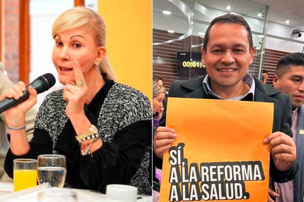 La presidenta del Partido de la U, Dilian Francisca Toro, y el representnate del Pacto Histórico, Alejandro Ocampo, protagonizaron otro enfrentamiento en redes. FOTOS: Cortesía Partido de la U y Twitter @alejoocampog